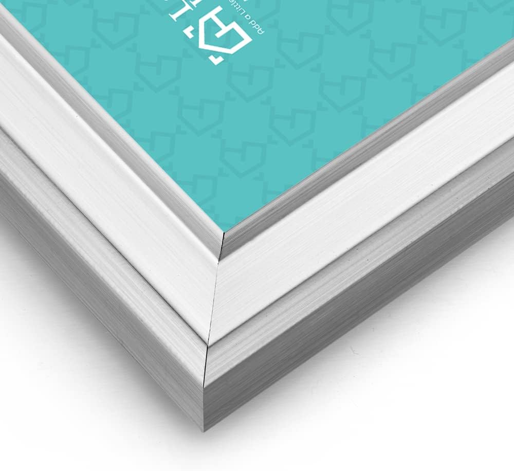 LaVie Home 5x7 Picture Frames (12 Pack, Silver) Simple Designed Photo Frames for Wall Mount Display, Set of 12 Classic Collection