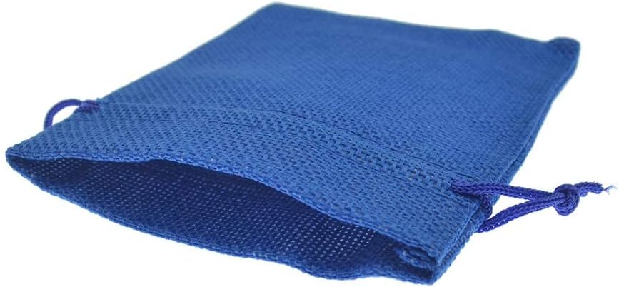 20Pcs Small Burlap Bags, Linen Drawstring Gift Bags Jewelry Pouches Sacks for Baby Shower Wedding Party Favors and DIY Craft (Royal Blue, 3.9 x 5.5)