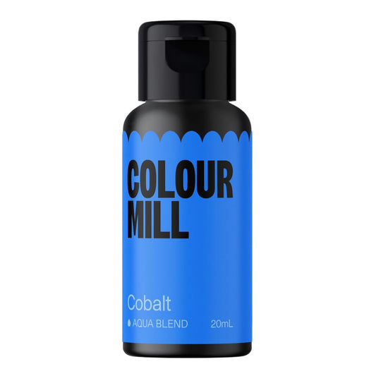 Colour Mill Aqua Blend Water-Based Food Coloring, 20 Milliliters Cobalt