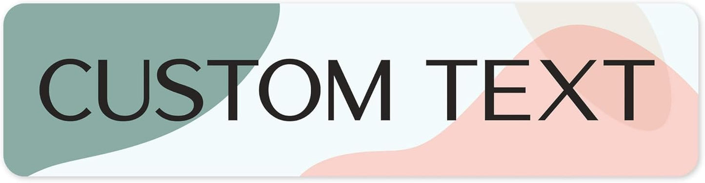 Custom Sign, Custom Street Sign, 11 Font Colors, 13 Font Styles, 4 Hole Options, 22 Sizes, 12x48 Inches, Rust Free DiBound, Fade Resistant, Made in USA by My Sign Center (Minimalist)