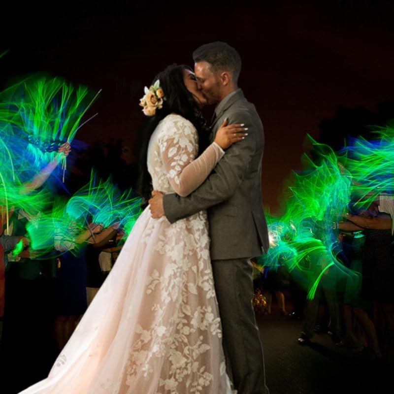 Glow Fever Glow Sticks Bulk 100ct 22'' Glow Necklaces with Connectors, Neon Light Sticks for Party Festivals Raves Concert Birthday Wedding, Tricolor