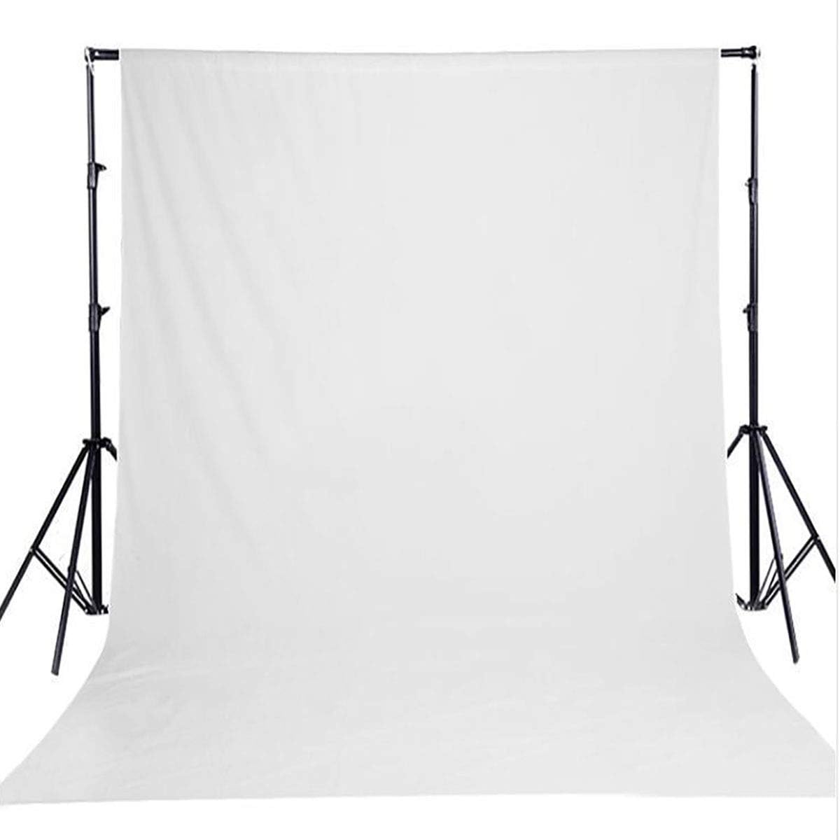 Solid Photography Backdrop Background Chromakey Muslin Portrait Background Screen for Photo Video Studio… (White, 10x7ft)