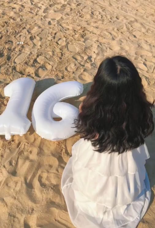 40 Inch White Mylar Foil Number 6 Birthday Balloon, Digital Balloons for 6 16 Boy Girl Party Decorations Supplies, White Big Helium Balloon Numbers for 26 36 46 60 Men Women Anniversary