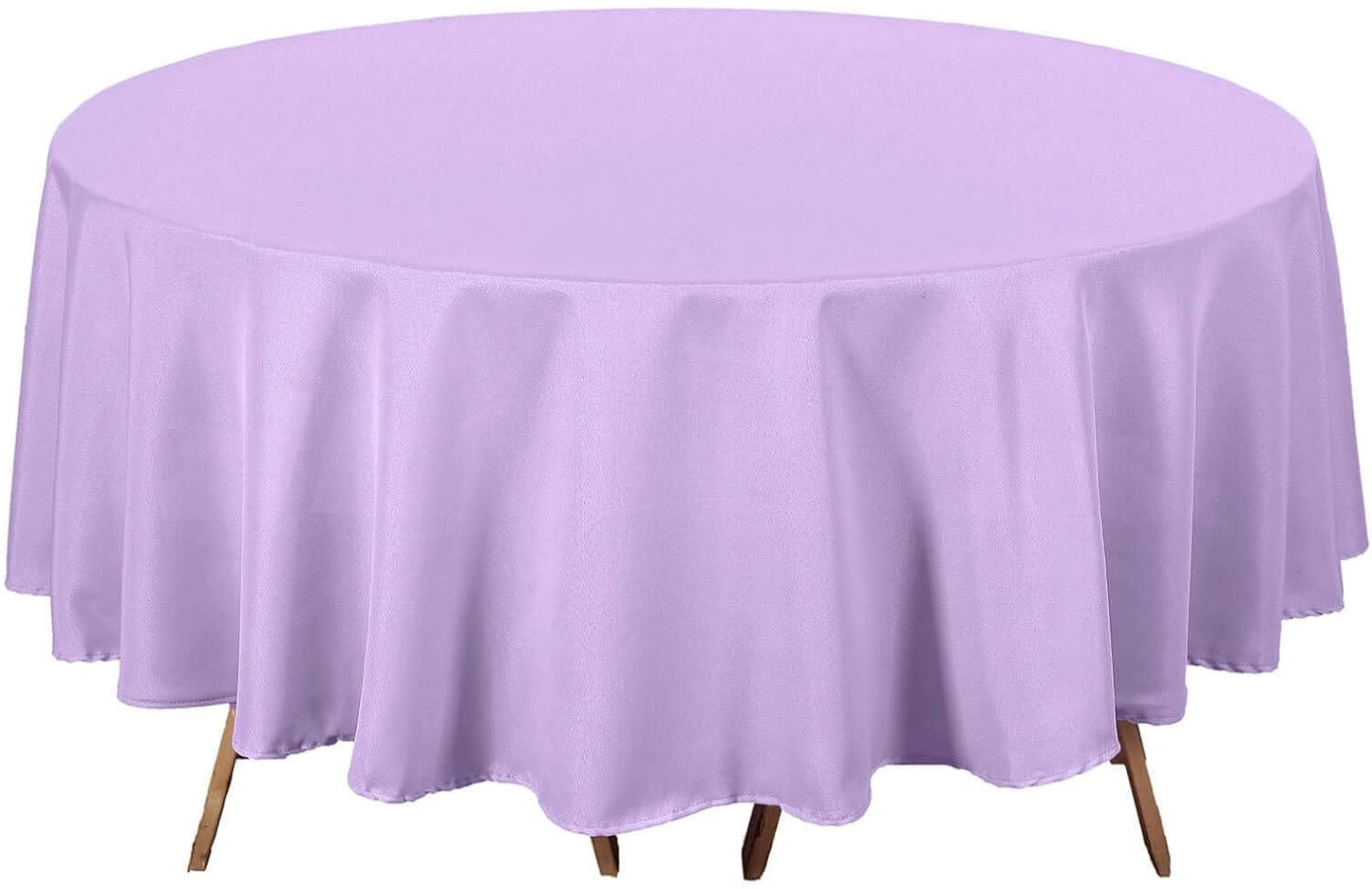 Efavormart Round Tablecloth, 90 Inch Stain & Wrinkle Resistant Washable Table Cloth, Decorative Polyester Fabric Table Cover for Banquet, Wedding, Dining- Lavender