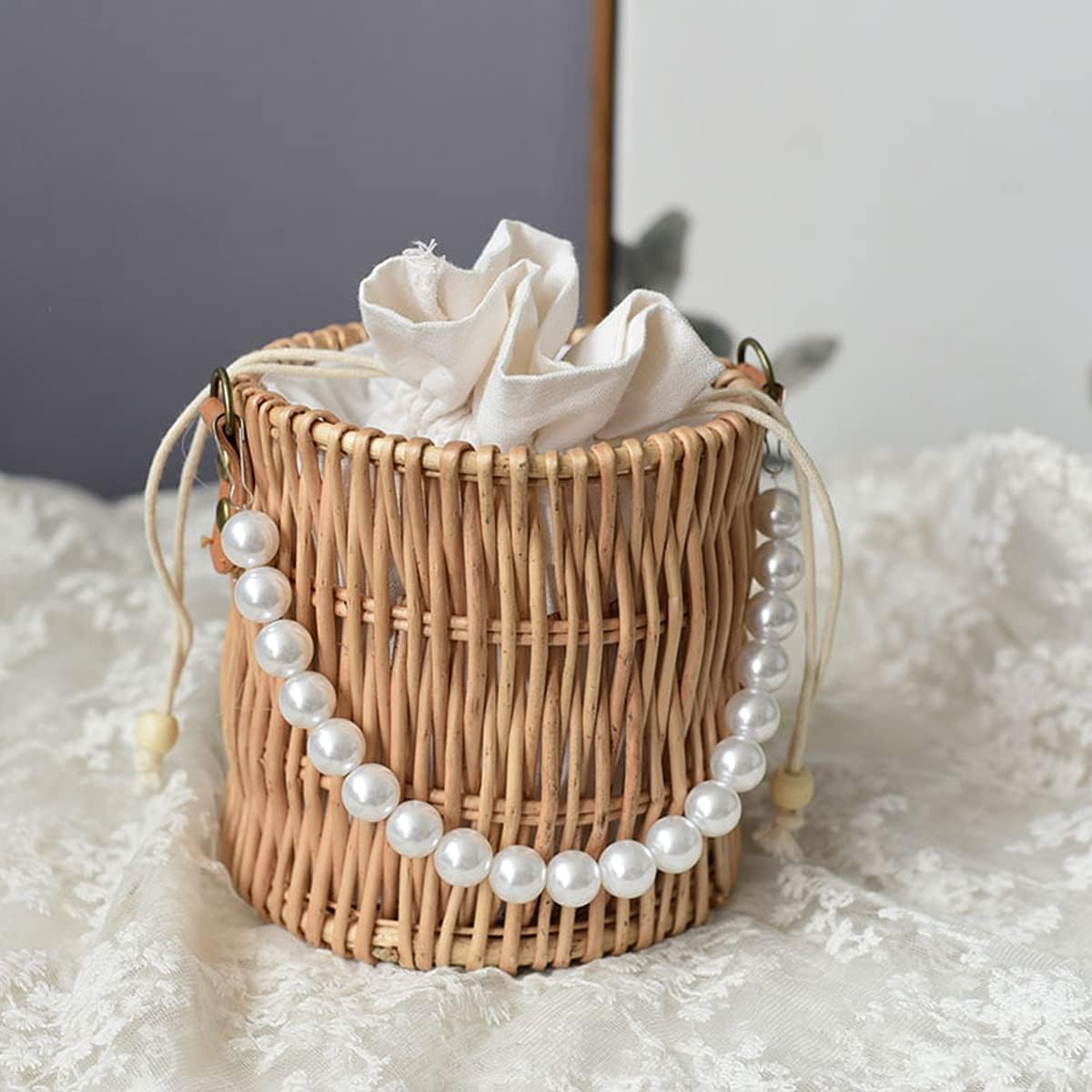 100Pcs 20mm White Round ABS Faux Pearl Beads for Jewelry Making, DIY Crafts, Home Decoration