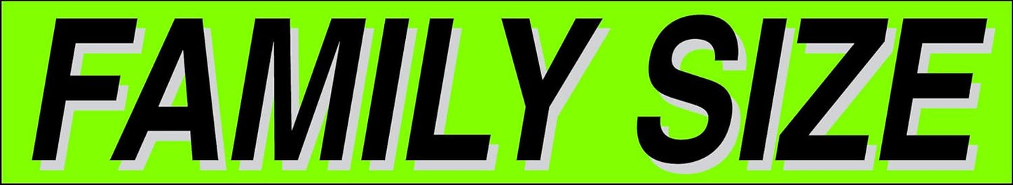 Ez-line Vinyl Windshield Stickers 3 Dozen 15 Inch Chartreuse Slogan Dealership Pro Pack for Car Lots (EZ115-Pack8)