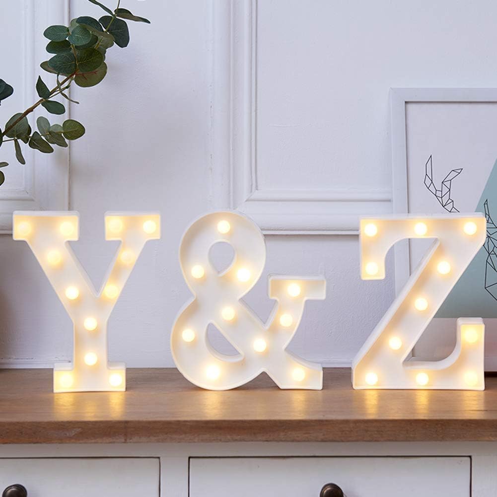 MUMUXI Marquee Light Up Letters | Large Light Up Numbers | Battery Powered and Bright with Every Letter of The Alphabet | for Wedding, Birthday, Party, Celebration, Christmas or Home Decoration (Z)