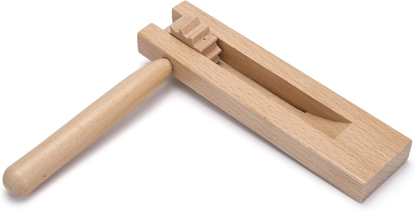 Traditional Matraca Toy - Wooden Spinning Rattle Ratchet Noise Maker for Games, Parties and Sports