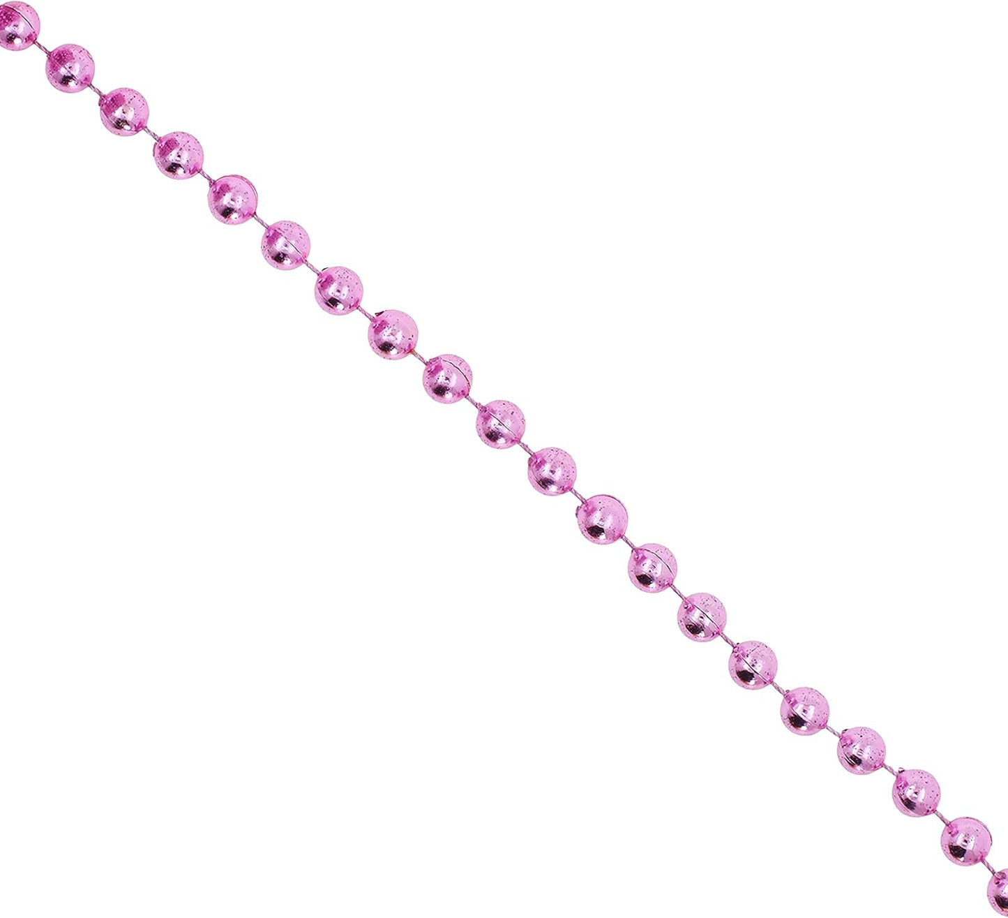 Mandala Crafts 6mm Faux Pink Pearl Beads Roll - 27 Yards Strand of Fake Pearls Chain Garlands Spool String for Christmas Tree, Wedding, Party, Vases, DIY Decoration