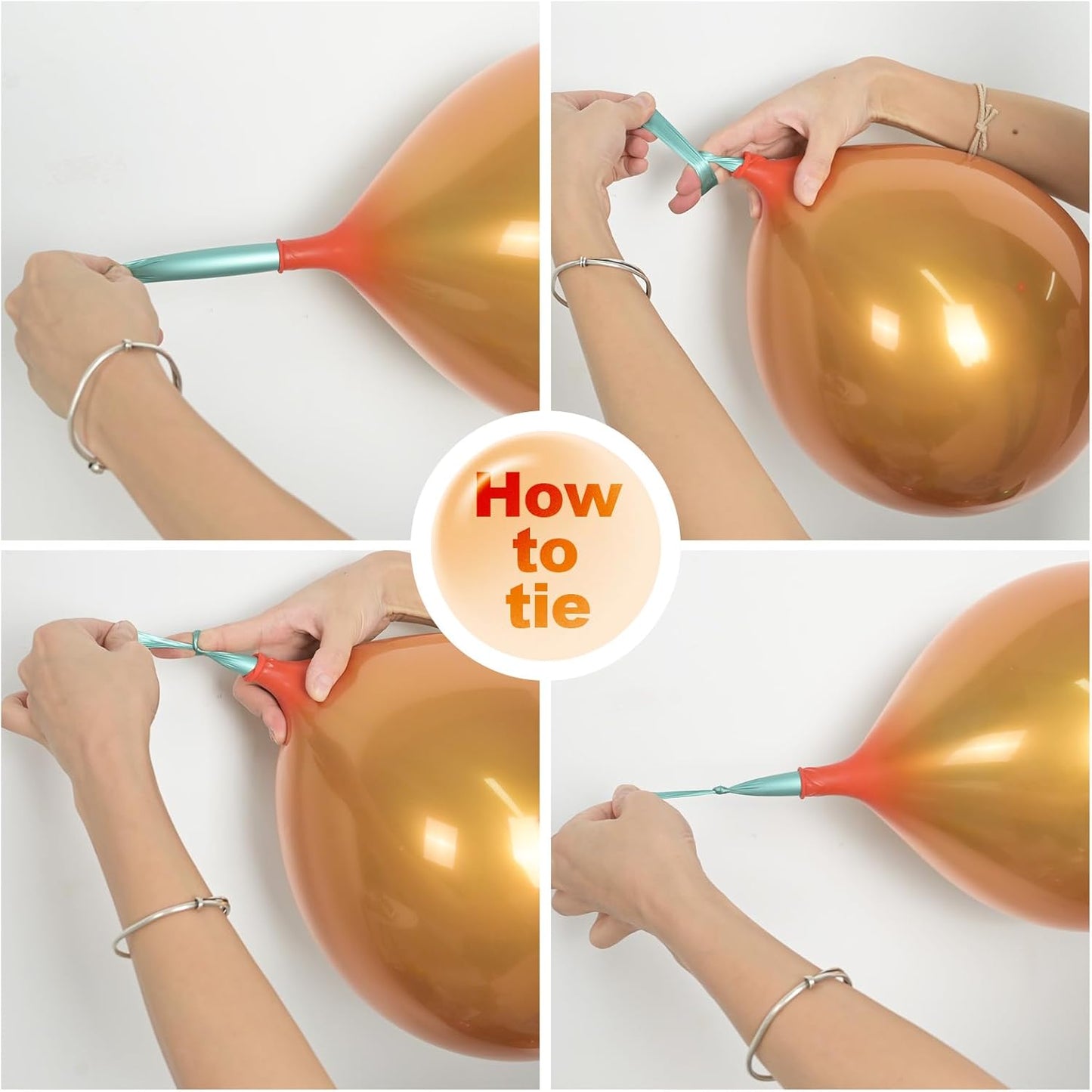 Chrome Gold Balloons, 50 PCS 10 Inch Double-Layered Metallic Light Gold Balloons, Shiny Thick Chrome Metallic Latex Helium Balloon for Birthday Wedding Party Decoration Supplies