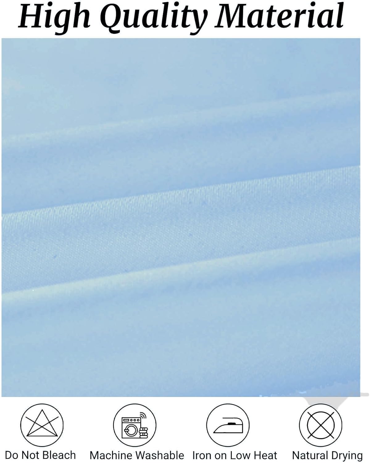 Fokitut 6 Pack Rectangle Tablecloth, 60x102 Inch, Stain Resistant and Wrinkle Polyester Table Cloth, Fabric Table Cover for Kitchen Dining, Wedding, Party, Holiday Dinner-Blue Mist