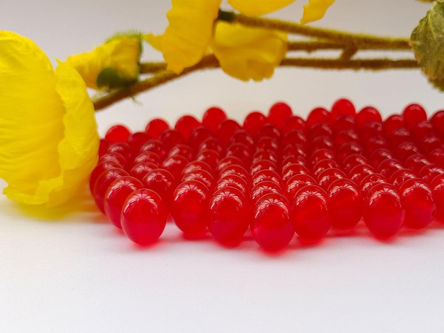 Stone Beads 8mm 100pcs Red Chalcedony Beads Round Loose Gemstones Beads for Bracelet Necklace Jewelry Making (8mm, 60830 Red Chalcedony)