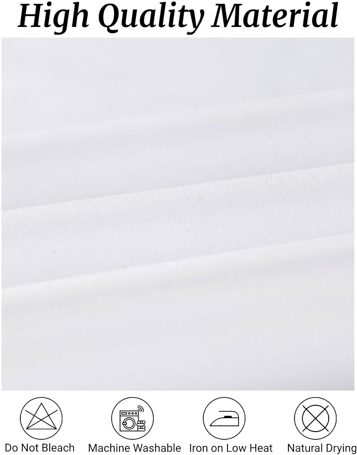 Fokitut 6 Pack Rectangle Tablecloth, 90x132 Inch, Stain Resistant and Wrinkle Polyester Table Cloth, Fabric Table Cover for Kitchen Dining, Wedding, Party, Holiday Dinner-White