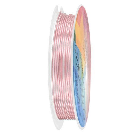 1 mm/18 Gauge Copper Wire for Jewelry Making, 5.2FT Copper Beading Craft Wire for Jewelry/Weaving/DIY Crafting/Planting, Color-Retaining [1.6M, Rose Gold]
