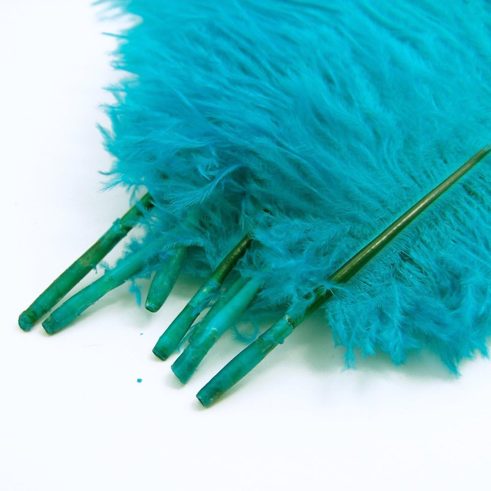 KOLIGHT® 40pcs 12''~14''(30~35cm) Natural Ostrich Feathers for DIY Home Wedding Party Office Decoration (Sky-blue)