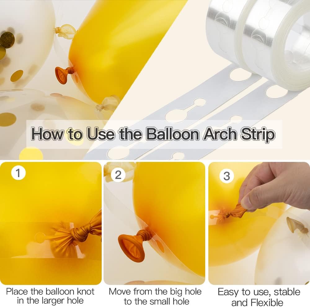 Balloon Arch Kit Balloon Garland Kit Balloon Decoration 32.8ft Balloon Arch Strip & 200 Glue Points For Balloons for Arch Decoration For Wedding Party Halloween balloons Birthday Baby Shower Decor