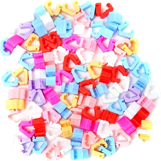 PMU Balloon Accessories for Mylar and Latex Balloons Multicolor Balloon Clips No Tying Needed Clips for Sealing Balloons (100/Pkg) Pkg/3