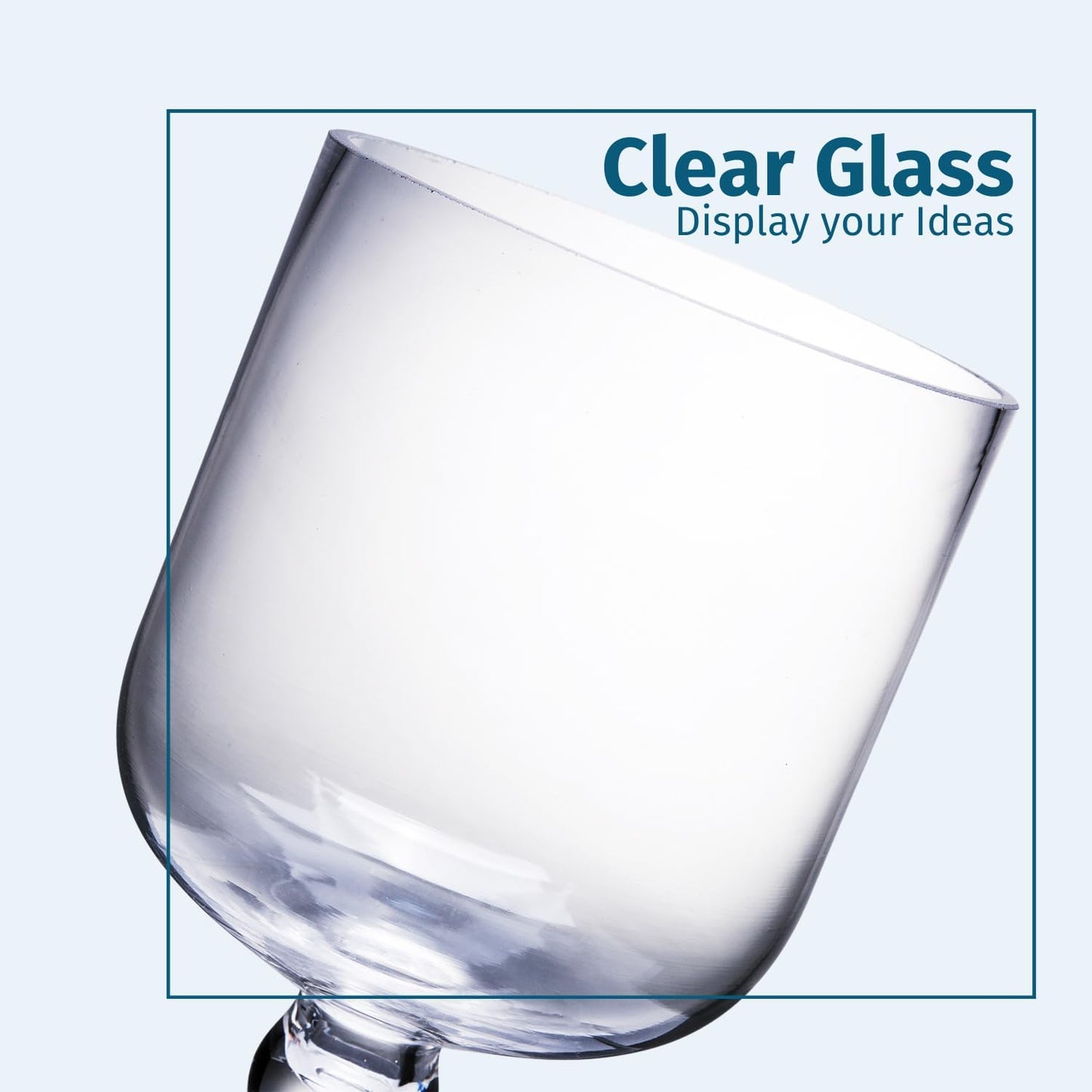 Clear Glass Apothecary Jars, Small Candy Buffet Display Elegant Storage Jar, Decorative Wedding Candy Organizer Canisters (Height: 9" Body: 5"; 22 FL.OZ)