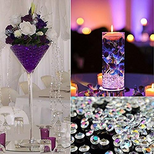 10000 pcs/Pack Wedding Table Scatter Confetti Crystals Acrylic Diamonds Vase Fillers 4.5 mm Rhinestones for Wedding, Bridal Shower, Vase Beads Decorations (Turquoise)
