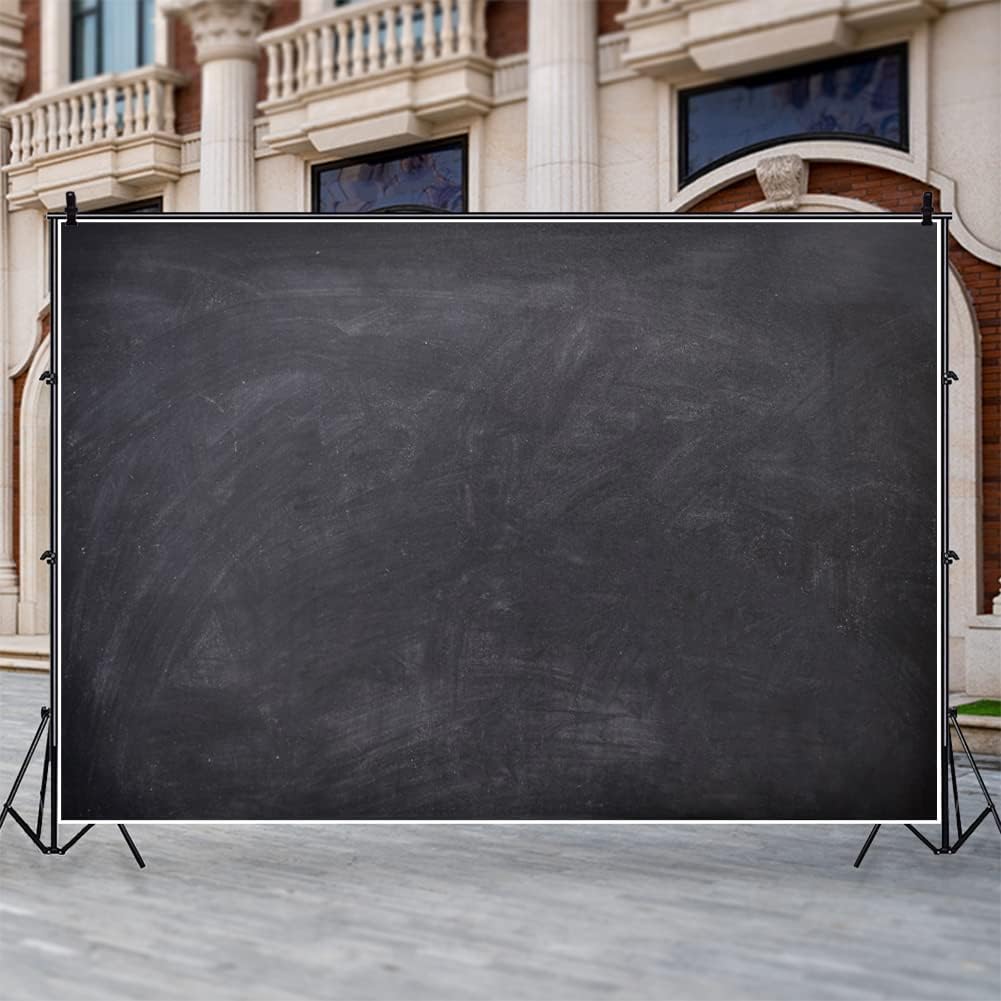 Renaiss 6x4ft Blank Blackboard Backdrop for Photoshoot Man Woman Portrait DIY Chalkboard Photography Background Back to School Banner School Season Photo Booth Props Wedding Teachers` Day Party Decor