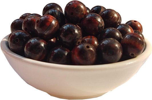 Stone Beads 10mm 60pcs Red Tiger Eye Beads Round Loose Gemstones Beads for Bracelet Necklace Jewelry Making (10mm, 61015 Red Tiger Eye)