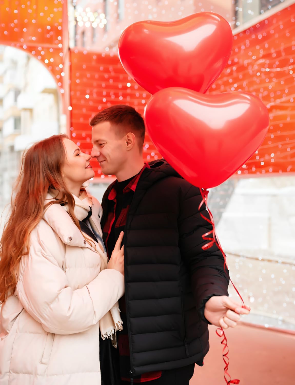 Red Heart Balloons, 50 Pcs 12 Inch Heart Shaped Balloons, Red Latex Balloon, Romantic Valentines Balloons for Birthday Party Wedding Engagement Party Baby Shower Valentine Day Decorations