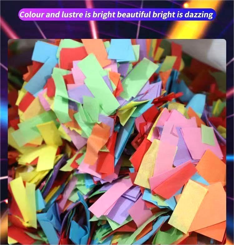 Colorful Tissue Paper 2.2 lb Rectangle Confetti Great for Birthday Parties,Concerts,Celebrations,Weddings,Confetti Party,Graduation Ceremonies & More