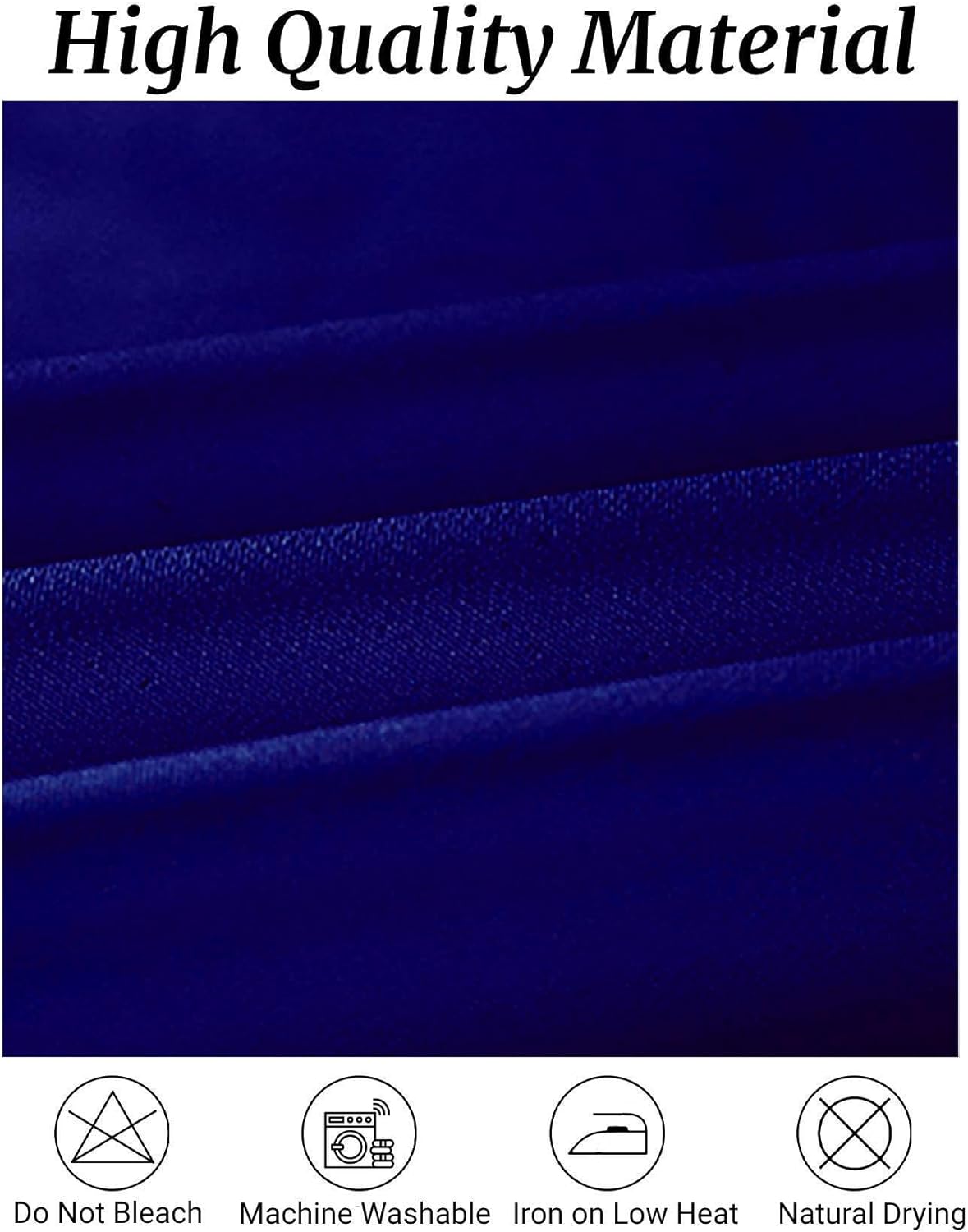 Fokitut 6 Pack Rectangle Tablecloth, 60x102 Inch, Stain Resistant and Wrinkle Polyester Table Cloth, Fabric Table Cover for Kitchen Dining, Wedding, Party, Holiday Dinner-Royal Blue