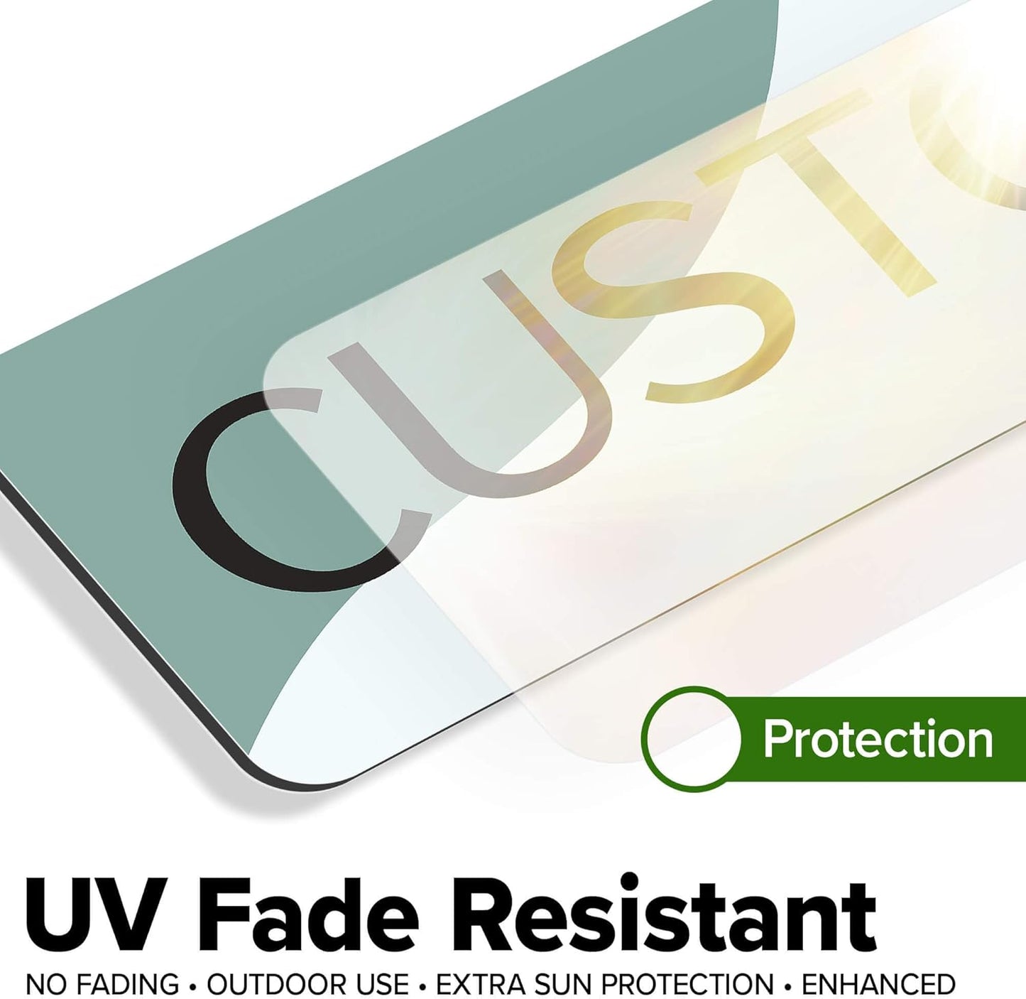 Custom Sign, Custom Street Sign, 11 Font Colors, 13 Font Styles, 4 Hole Options, 22 Sizes, 4x18 Inches, Rust Free DiBound, Fade Resistant, Made in USA by My Sign Center (Minimalist)