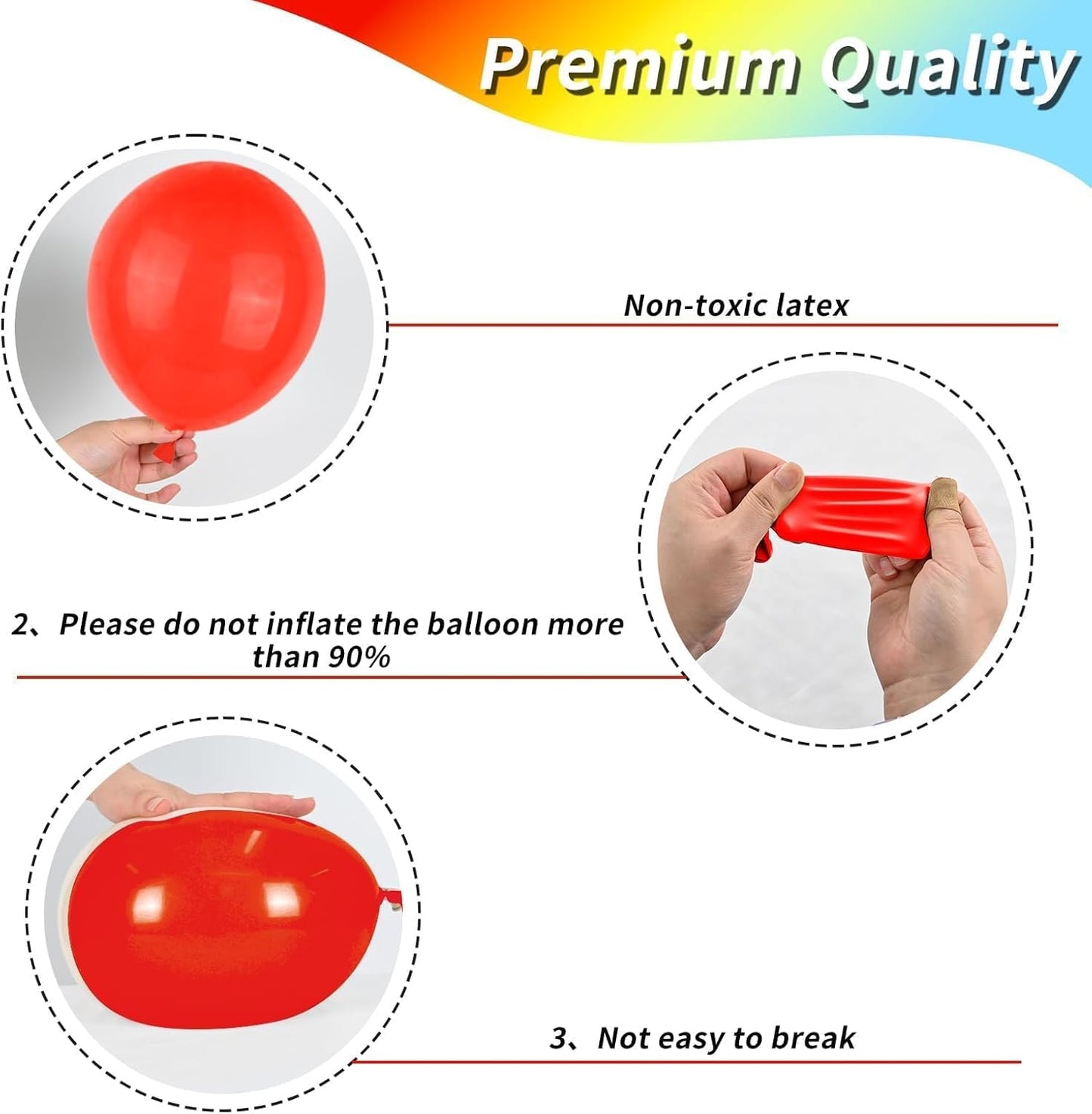 Red Yellow Blue Balloons, Rainbow Assorted Latex Balloons, 12inch Matte Blue Yellow Red Green Latex Balloons Colourful Confetti Star Balloons For Birthday Festival Carnival Circus Game Party Decor