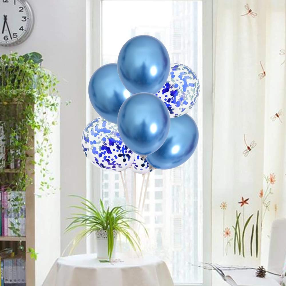 TONIFUL Blue Balloon Stand Centerpiece Table Decoration for Blue Party Decorations,Father's Day,Birthday Decorations,Men's Birthday,Balloon Arch Stand Class of 2025 Graduation (4 set)