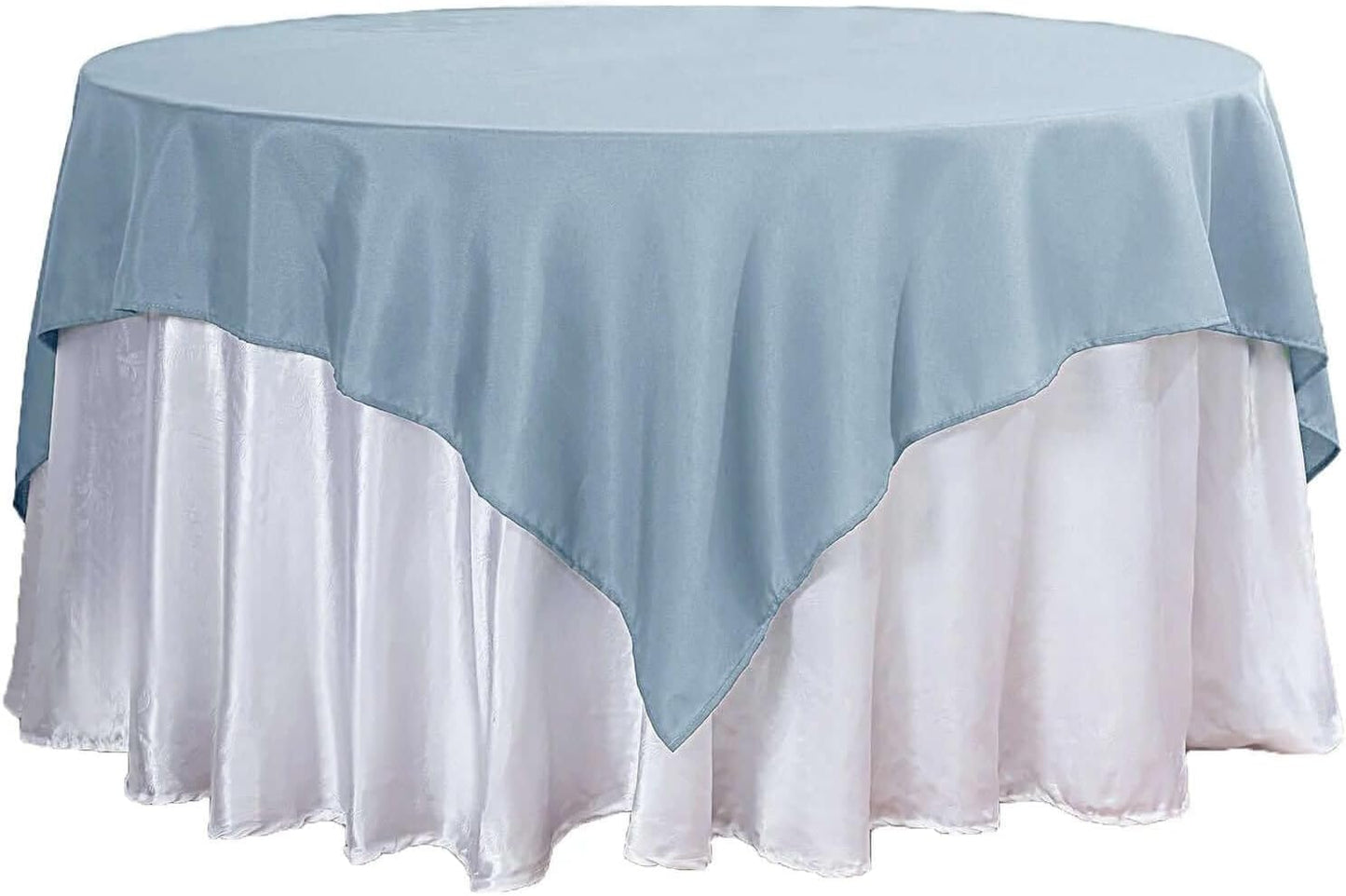 Efavormart 70" Square Linens Dusty Blue Wholesale Linens Polyester Square Linen Tablecloth for Wedding Banquet Party Restaurant