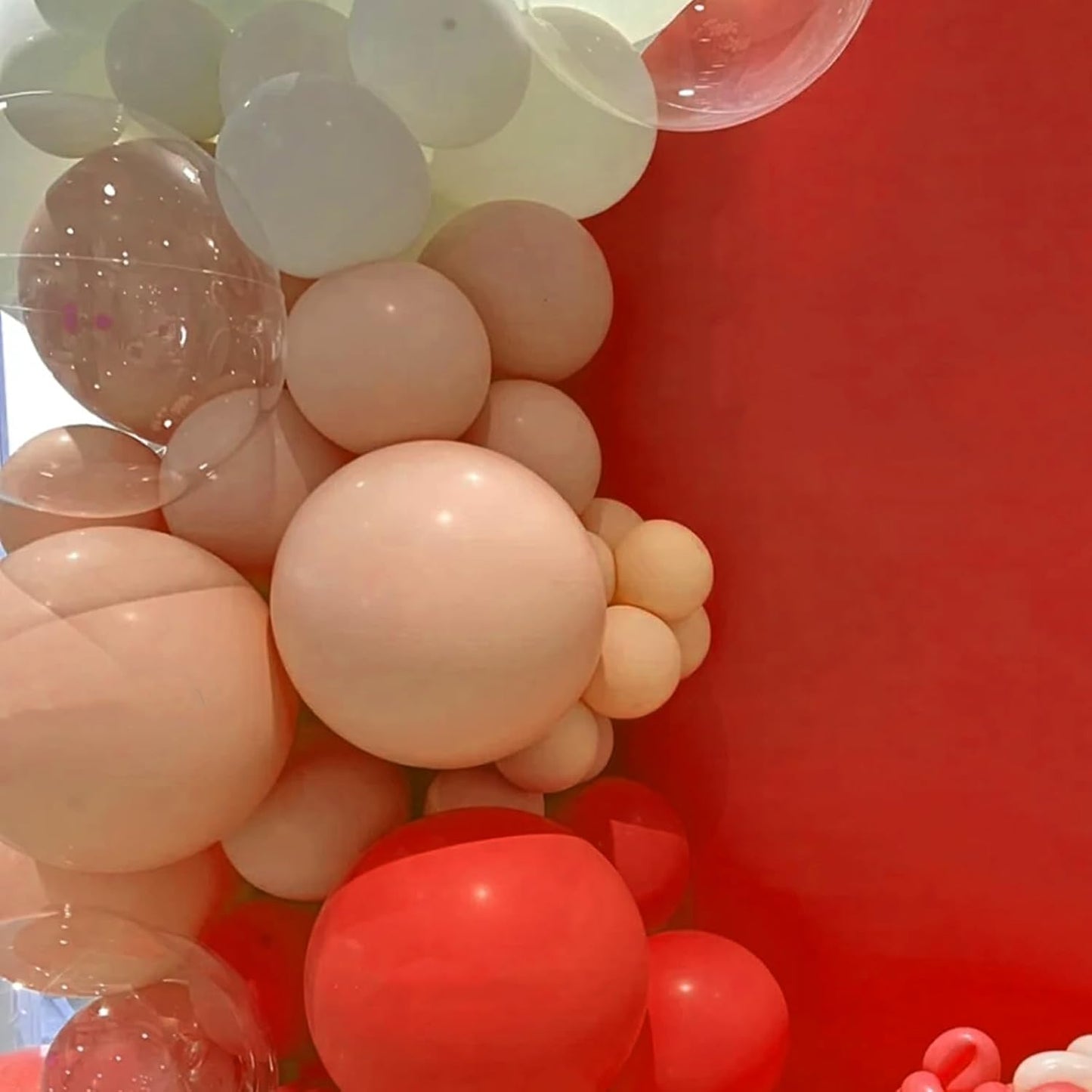 90pack Peach Balloons Different Size 18/12/10/5 Inch Peach Balloon Garland Arch Kit for Graduation, Wedding, Birthday, Princess Theme Party, Baby Shower, Anniversary Party Decorations