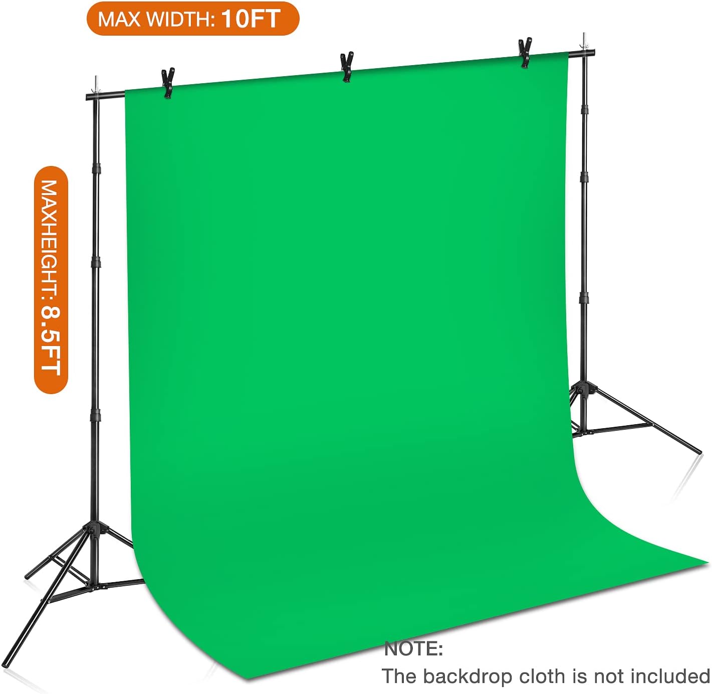 Yesker 8.5X10ft Background Stand Backdrop Support System Kit Photo Video Studio Adjustable Backdrop Stand for Photoshoot Photography Parties Wedding with Carrying Bag