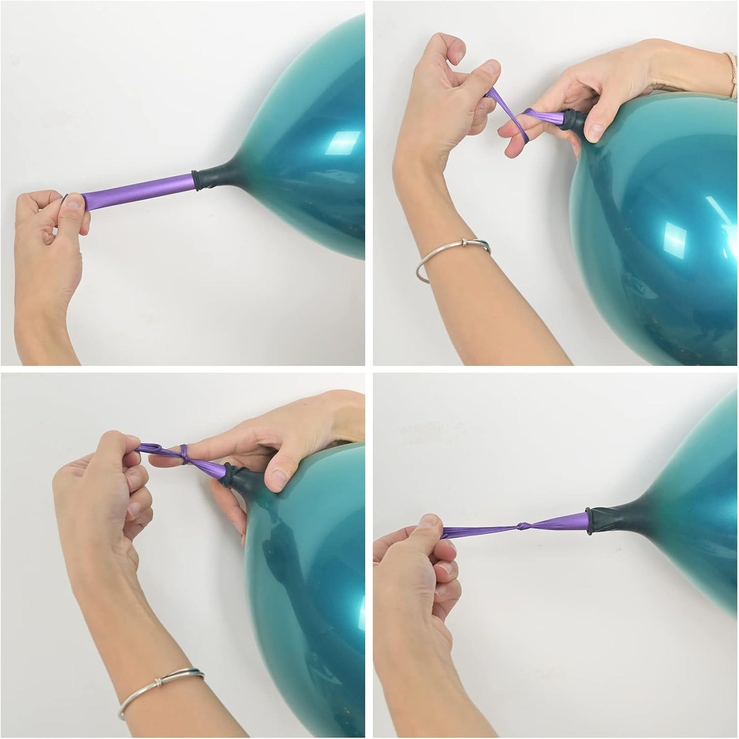 Chrome Teal Balloons, Double Stuffed Metallic Turquoise Balloons 12 Inch, Shiny Thick Chrome Metallic Dark Teal Blue Latex Helium Balloon for Christmas Birthday Wedding Graduation Party Decorations