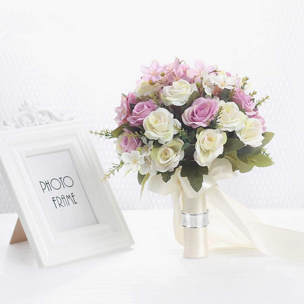 20 Pcs Stainless Steel Bead Side Napkin Rings Delicate Serviette Buckles (Silver)