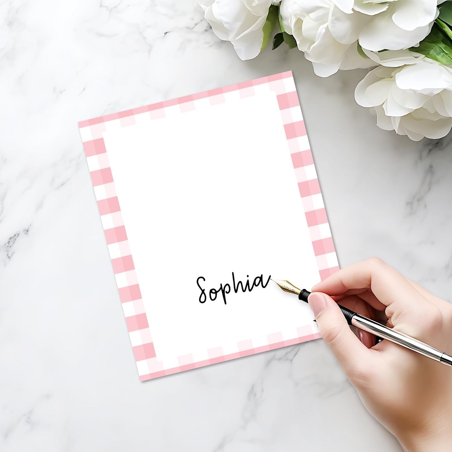 25 Pack Pink Stripes Place Cards, Editable Name Cards for Table Setting, Tent Cards Food Label for Dinner Party, Bridal Shower, Wedding, Baby Shower and Events -T01