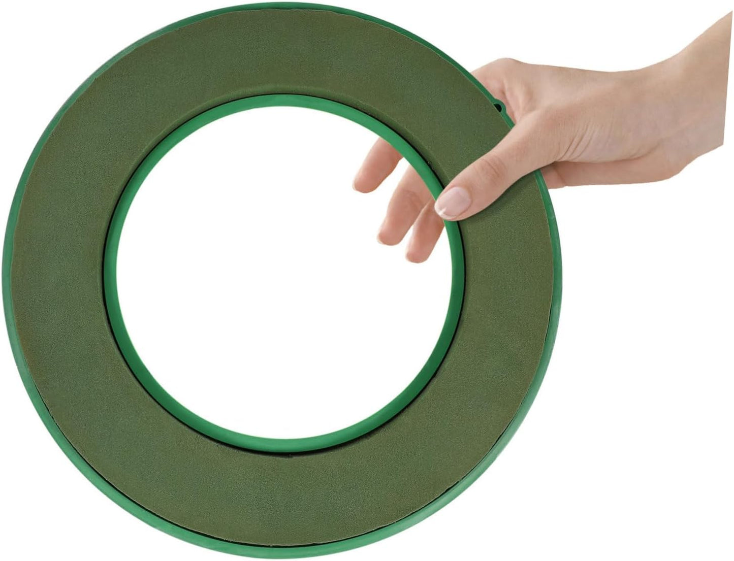 DOITOOL Flower Foam Ring with Suction Cup Car Flower Mud Green Wet Foam Blocks Round Floral Foam Blocks Artificial Floral Arrangements Mud for Florist Wedding Car Holiday Decoration 140g