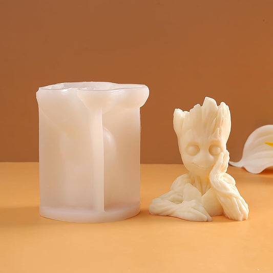 Silicone Groot Tree Man Mold - Animal Silicone Resin Casting Molds for Candle & Resin & Soap Craft Supplies