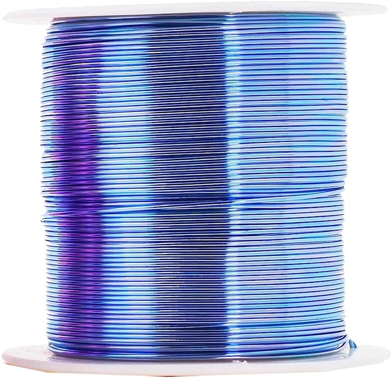 Mandala Crafts 14 Gauge Anodized Aluminum Craft Wire for Jewelry Making - 240 FT Colored Flexible Pastel Wire - Bendable for Bonsai Armature Crafting Sculpting