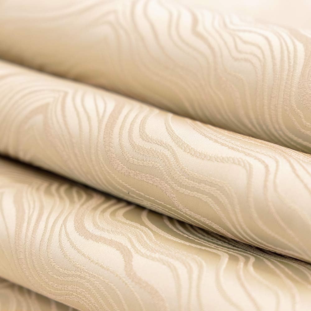 Avigers 12 x 108 Inch Decorative Luxury Abstract Striped Beige Table Runners with Tassels for Home Living Room Bedroom Art Decor Wedding