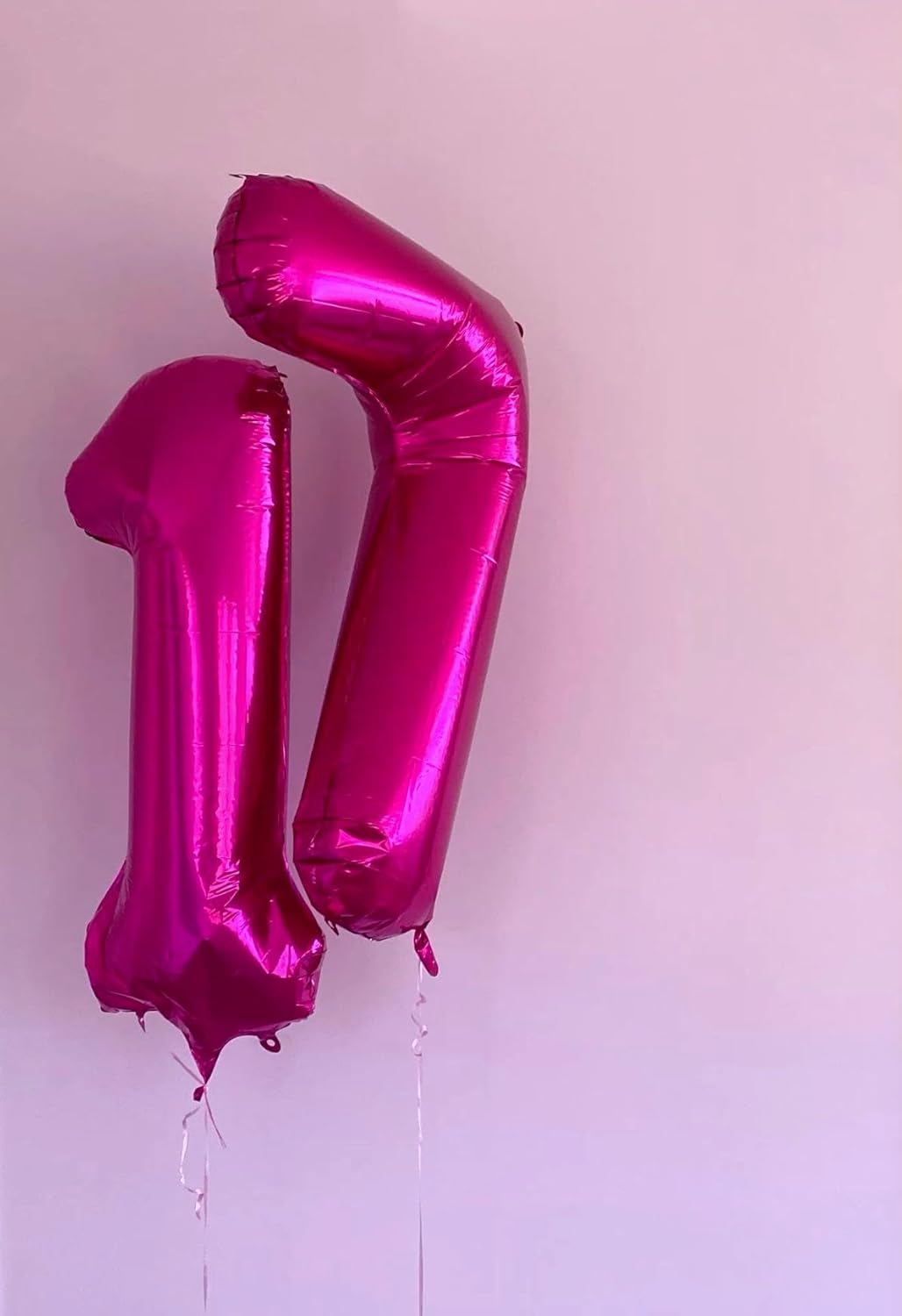 Rosy Purple Number 7 Birthday Balloon 40 Inch, Digital Balloons for 7 17 27 70 77 Party Celebration Decorations Supplies,Rosy Purple Mylar Foil Numbers Balloon for Seven Wedding Anniversary