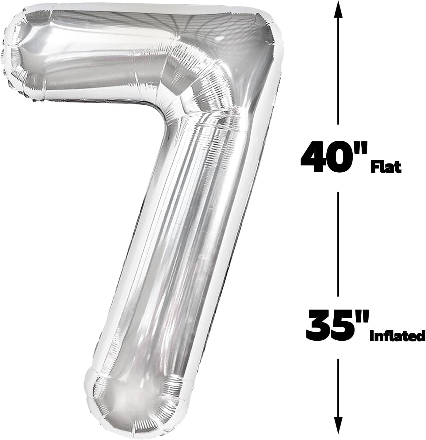 Silver Number 17 Birthday Balloon 40 Inch, Digital Balloons for 17 71 Party Celebration Decorations Supplies, Mylar Foil Numbers Balloon for 17 71 Wedding Anniversary