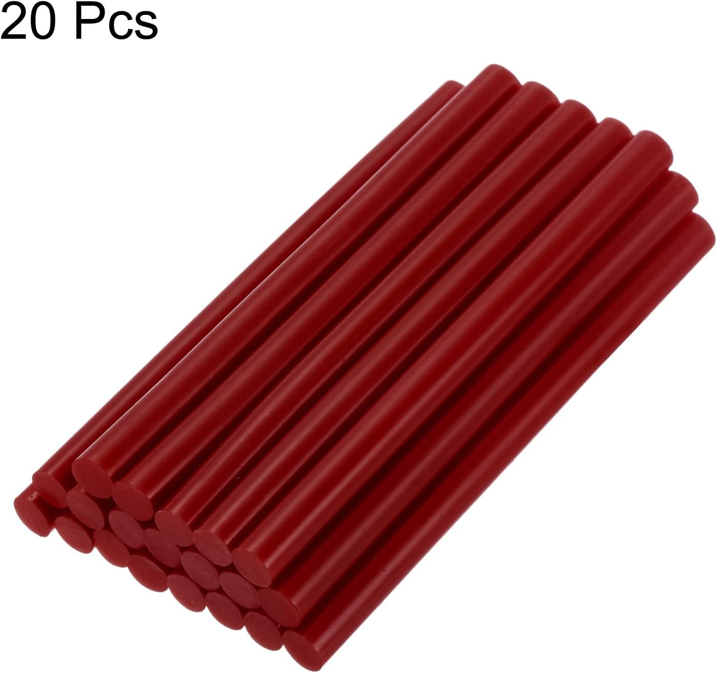 uxcell 20pcs Hot Glue Sticks for Glue Gun 11mm/0.43-inch x 8-inch Mini Hot Melt Adhesive Glue Stick Wine Red
