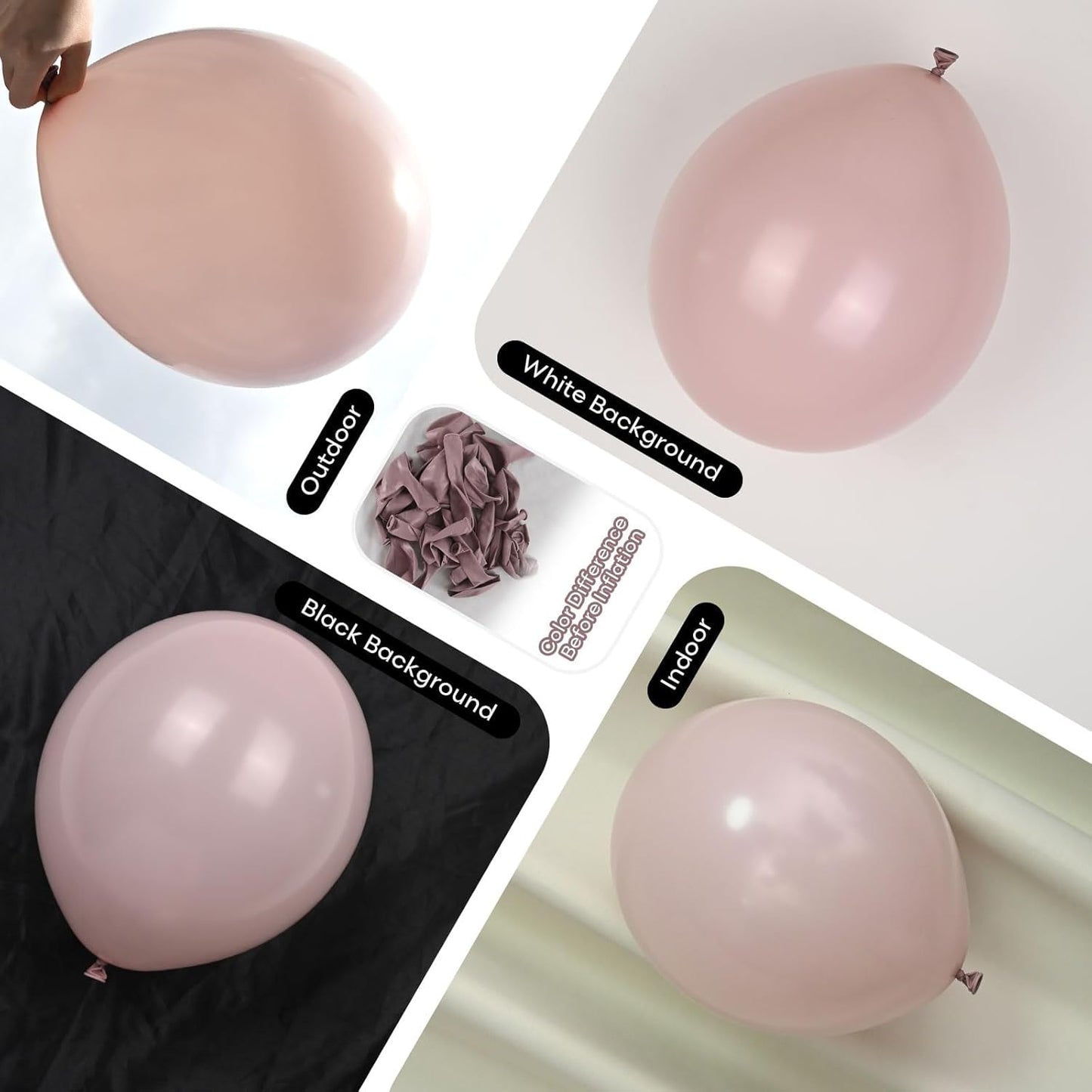 Pastel Pink and White Balloons, 12 Inch 35PCS Light Baby Pink Beige Cream White with Clear Latex Balloon for Girls Birthday Bachelorette Party Bridal Baby Shower Winter Party Decorations Supplies