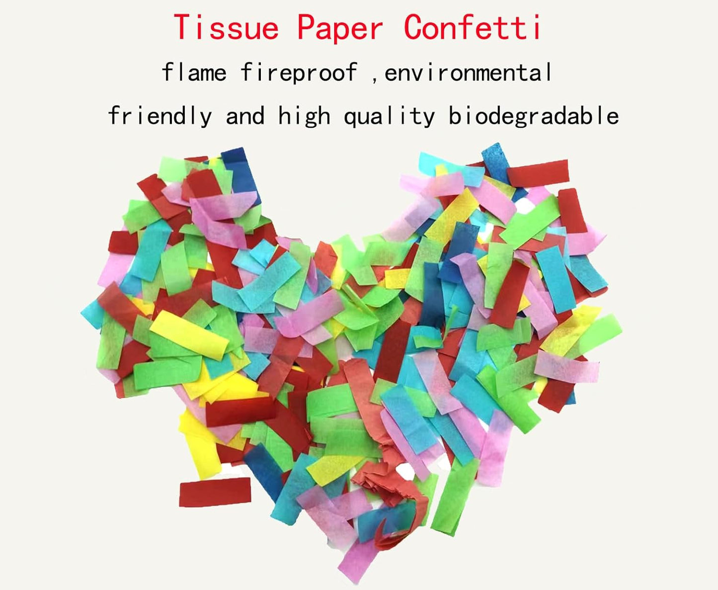 Colorful Tissue Paper 2.2 lb Rectangle Confetti Great for Birthday Parties,Concerts,Celebrations,Weddings,Confetti Party,Graduation Ceremonies & More