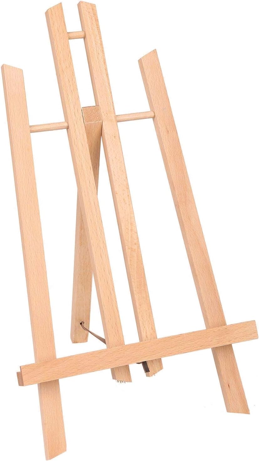 MEEDEN 16 Inch Tabletop Easel: 12 Pack Beech Wood Easel for Painting - Display Table Top Easel Canvas Stand for Painting Sign