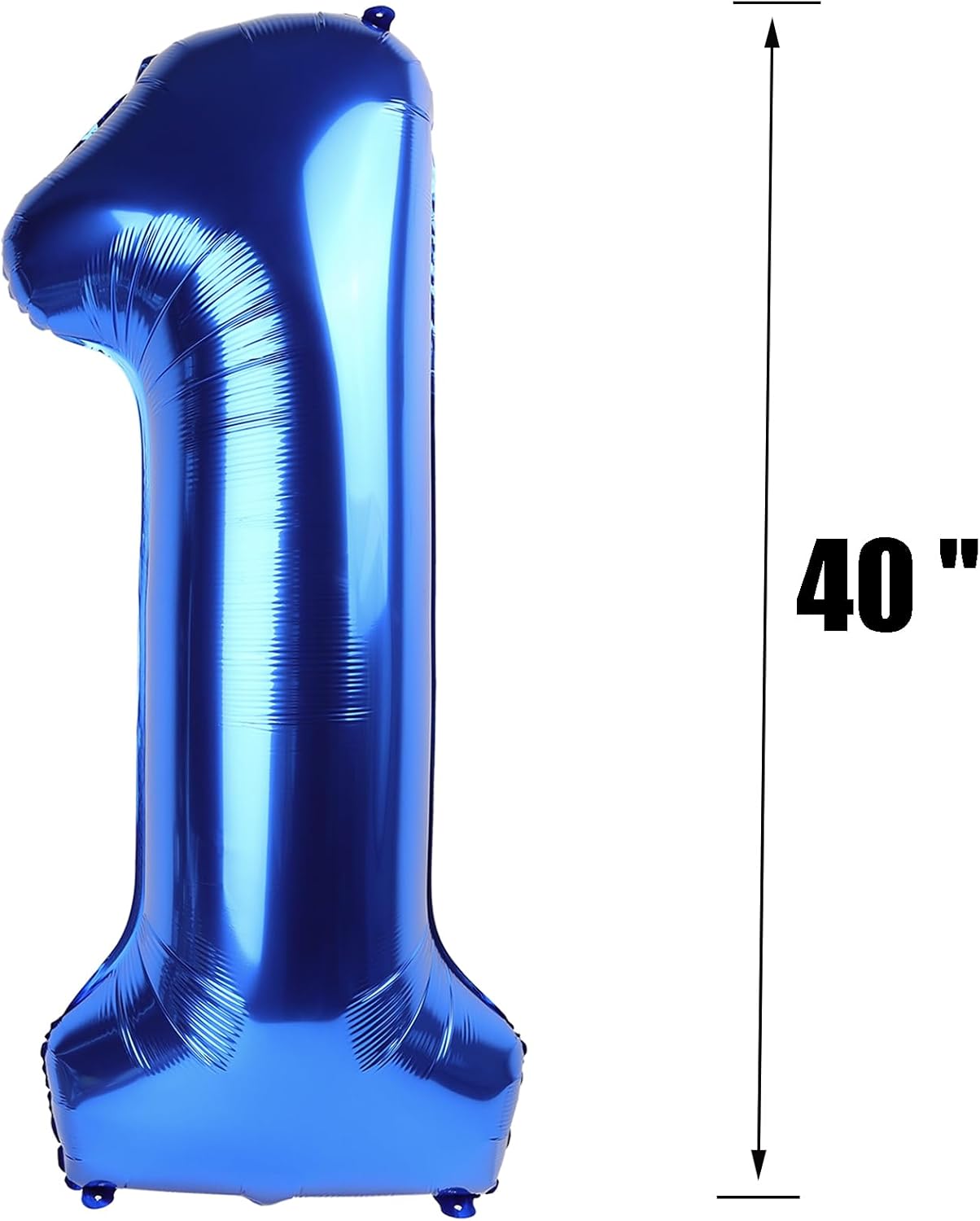 40 Inch Dark Blue Number Balloons,Helium Mylar Foil Number Balloons Number 1 Balloon for 1st Birthday Decorations for Kids,Anniversary Party Decorations Supplies