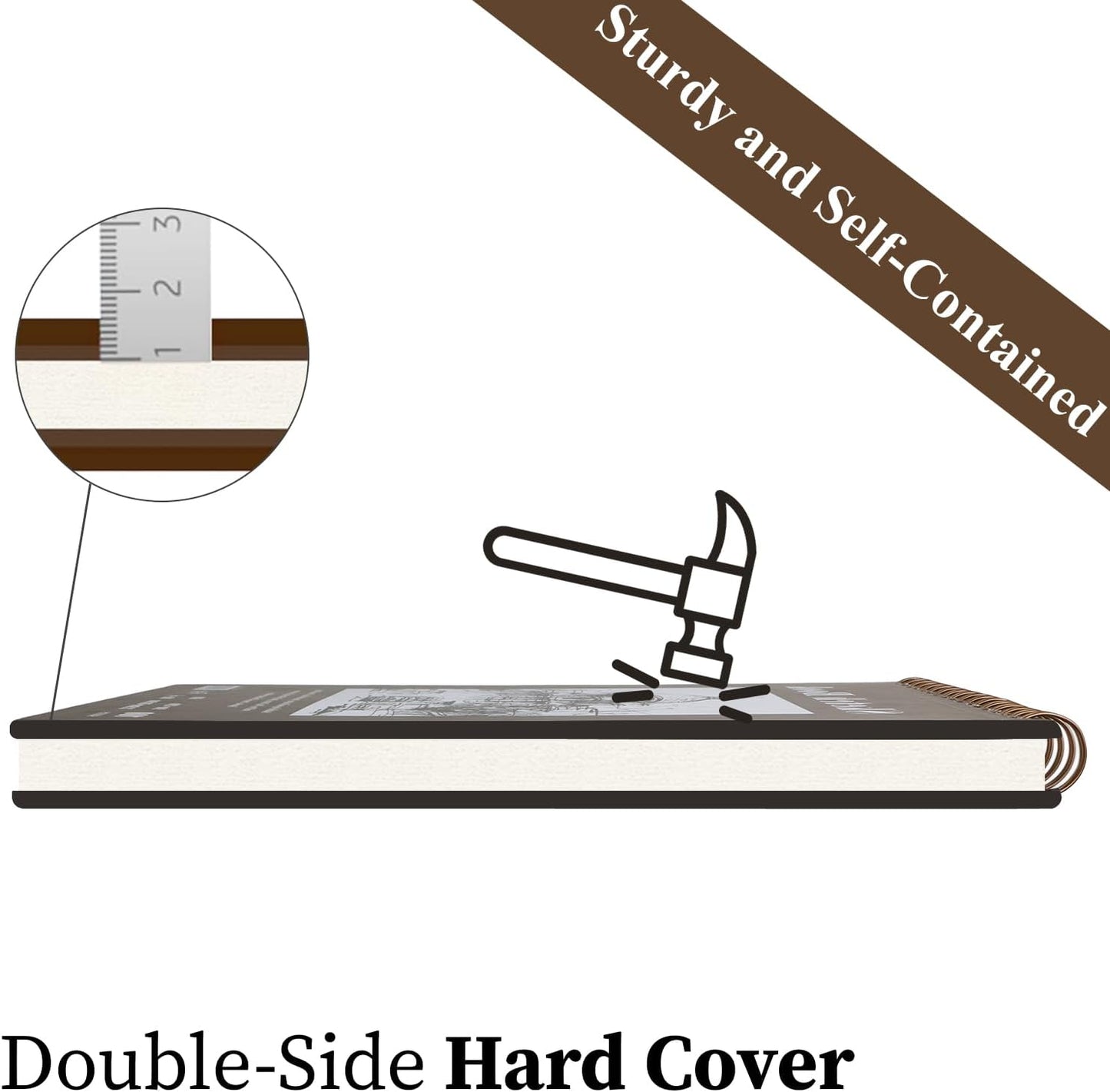 Sketch Book 11 x 14”, 100 Sheets Top Spiral Sketchbook, 68lb /100gsm Drawing Paper Pad, Sketch Pads for Drawing for Adults, Large Sketchbook.