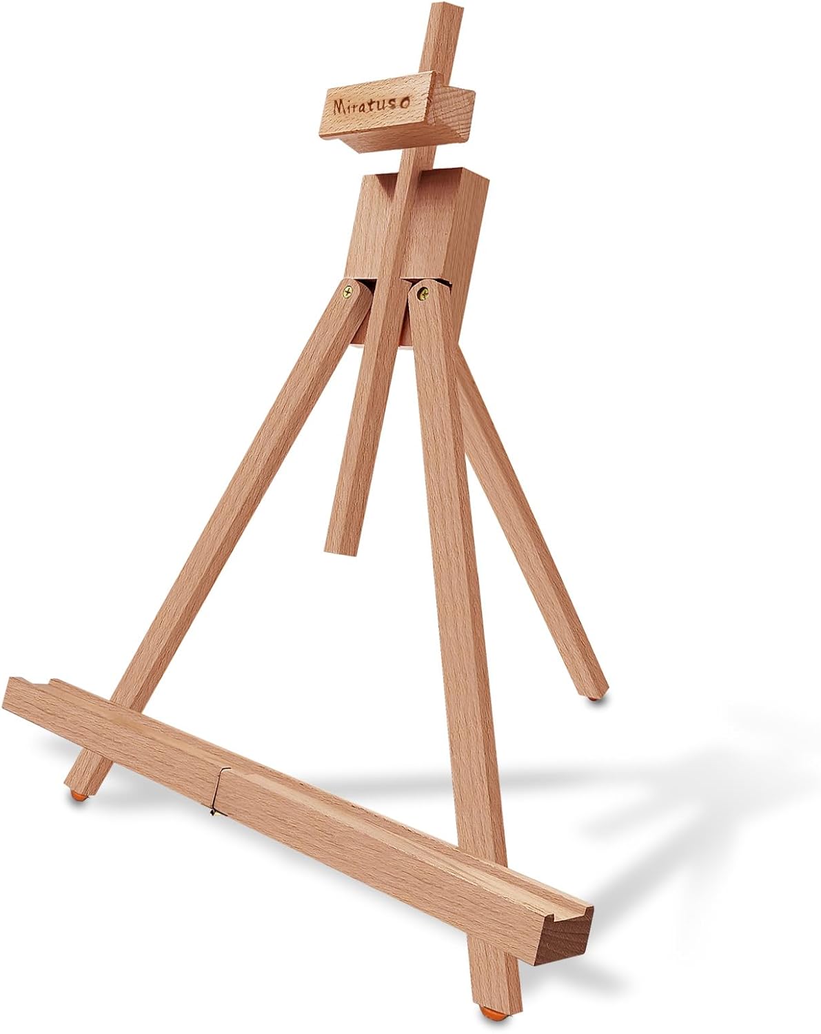 Miratuso Art Easel (2 Pack) A-Frame Painting Easel, Wood Display Stand Holding Canvas Up to 22" High, Portable Folding Travel Tabletop Easel and Sign Holder, Easy to Carry